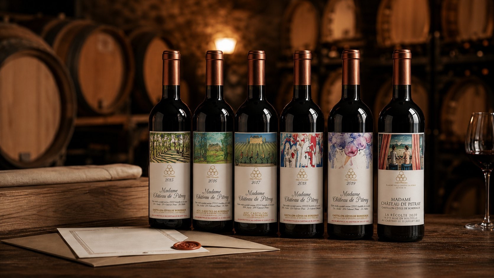 Доставленные урожаи Madame Château de Pitray как именное вино iWinemaker