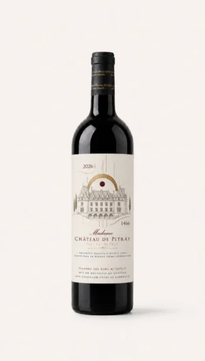 Виноградник на урожай 2026 iWinemaker: бутылка Madame Château de Pitray для подарка с арендой лоз
